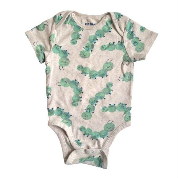 Old Navy one piece beige and green 18-24 months - Picture 1 of 8